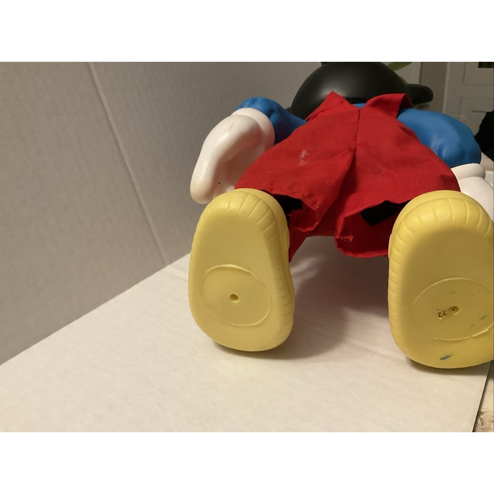 Vintage 1980s Mickey Mouse Figure 14” Arco Party Time Overalls Walt Disney - Picture 7 of 7